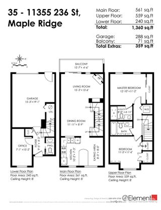Photo 4: 35 11355 236 Street in Maple Ridge: Cottonwood MR Townhouse for sale in "ROBERSTON RIDGE" : MLS®# R2078595