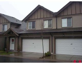 Photo 1: 46 15868 85TH Avenue in Surrey: Fleetwood Tynehead Townhouse for sale in "CHESTNUT GROVE" : MLS®# F2803206