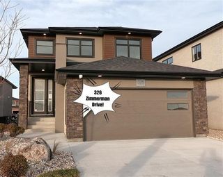 Photo 1: 326 Zimmerman Drive in Winnipeg: House for sale : MLS®# 202308772