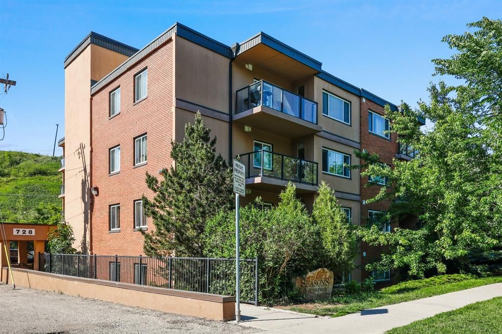 Main Photo: 101 728 3 Avenue NW in Calgary: Sunnyside Apartment for sale : MLS®# A1238456