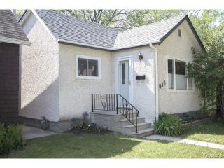 Photo 1: 636 Minto Street in WINNIPEG: West End / Wolseley House for sale (West Winnipeg)  : MLS®# 1513809