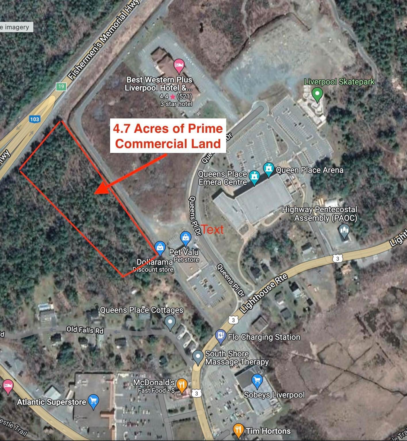 Main Photo: Lot Old Falls Road in Liverpool: 406-Queens County Vacant Land for sale (South Shore)  : MLS®# 202319719