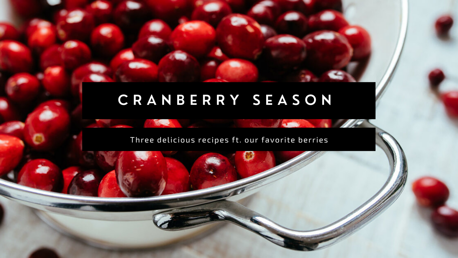 Cranberry Season is Here