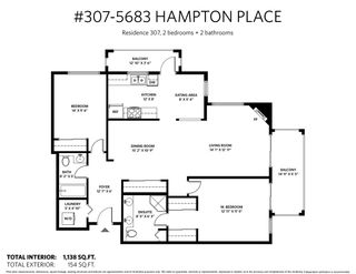 Photo 20: 307 5683 HAMPTON Place in Vancouver: University VW Condo for sale in "WYNDHAM HALL" (Vancouver West)  : MLS®# R2318427
