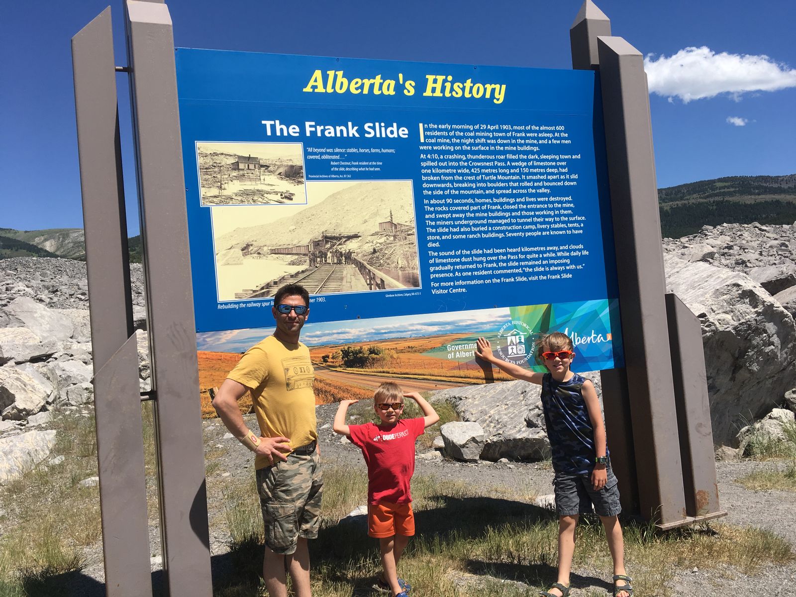 Frank's Slide, Alberta