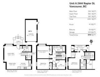 Photo 9: A 2444 NAPIER Street in Vancouver: Renfrew VE 1/2 Duplex for sale in "RENFREW/SUNRISE" (Vancouver East)  : MLS®# R2884453