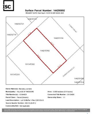 Photo 2: Lot 16 17 Christopher Street in Theodore: Lot/Land for sale : MLS®# SK944575