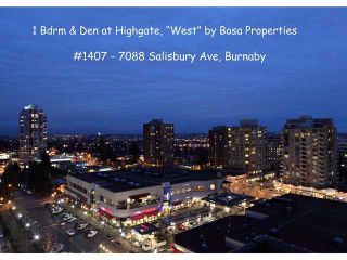 Photo 9: 1407 7088 SALISBURY Avenue in Burnaby: Highgate Condo for sale in "WEST @ HIGHGATE VILLAGE" (Burnaby South)  : MLS®# V867057