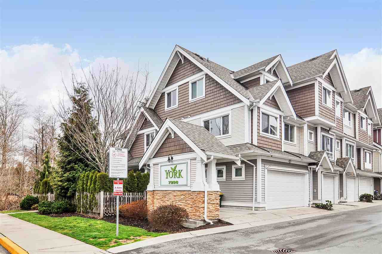 Main Photo: 1 7298 199A Street in Langley: Willoughby Heights Townhouse for sale in "York" : MLS®# R2513657