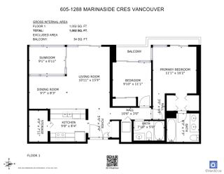 Photo 25: 605 1288 MARINASIDE Crescent in Vancouver: Yaletown Condo for sale in "CRESTMARK 1" (Vancouver West)  : MLS®# R2745613