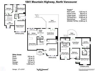 Photo 19: 1841 MOUNTAIN Highway in North Vancouver: Westlynn House for sale : MLS®# V1060817