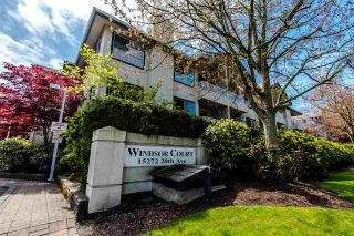 Photo 1: 312 15272 20 Avenue in Surrey: King George Corridor Condo for sale in "Windsor Court" (South Surrey White Rock)  : MLS®# R2397125