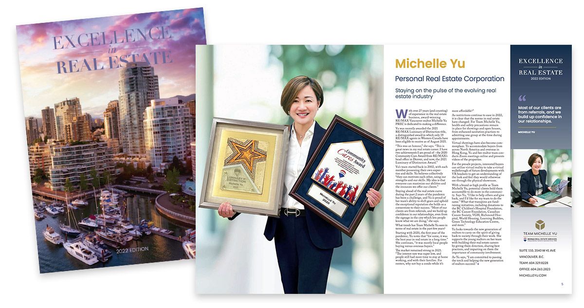 Michelle Yu Excellence in Real Estate