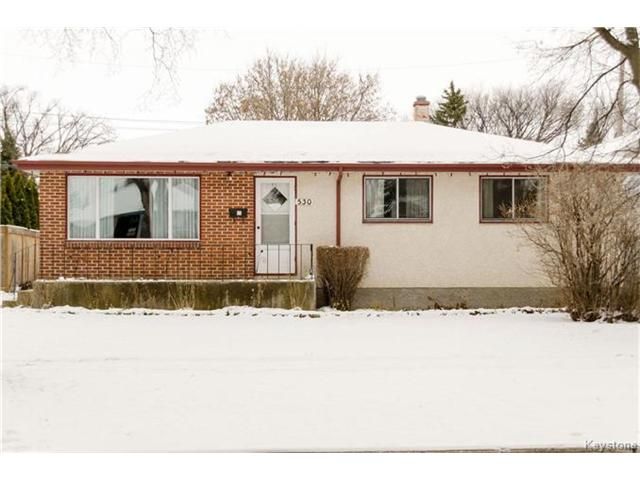 Main Photo: 530 Rosseau Avenue West in Winnipeg: West Transcona Residential for sale (3L)  : MLS®# 1630343