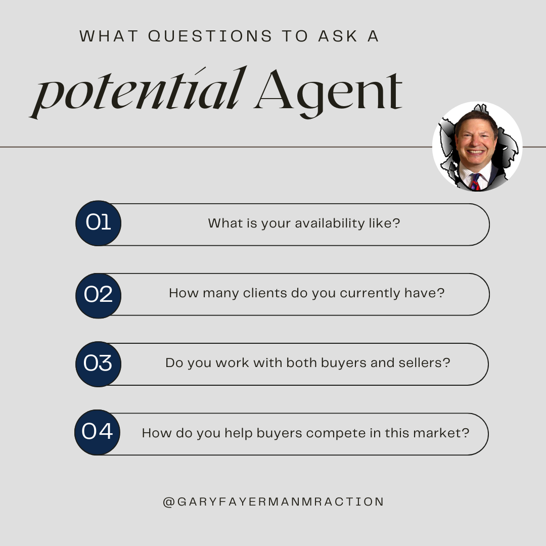 What questions to ask a potential agent
