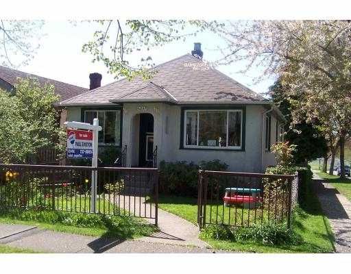 Main Photo: 4507 JAMES Street in Vancouver: Main House for sale (Vancouver East)  : MLS®# V644356