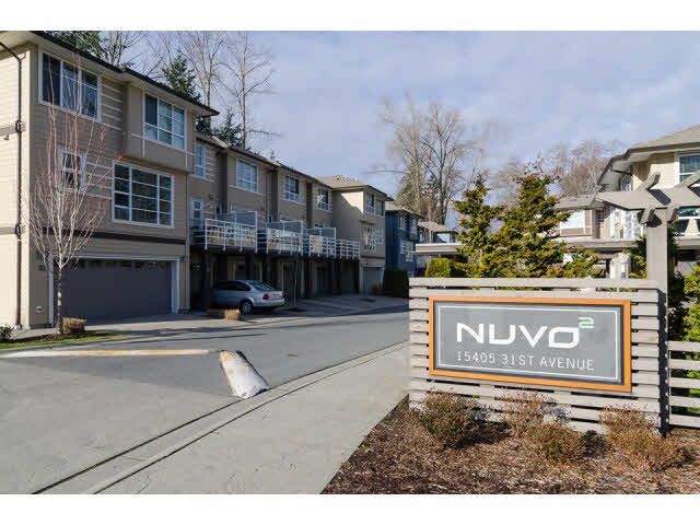 Main Photo: 1 15405 31ST Avenue in Surrey: Grandview Surrey Townhouse for sale in "NUVO 2" (South Surrey White Rock)  : MLS®# F1430709