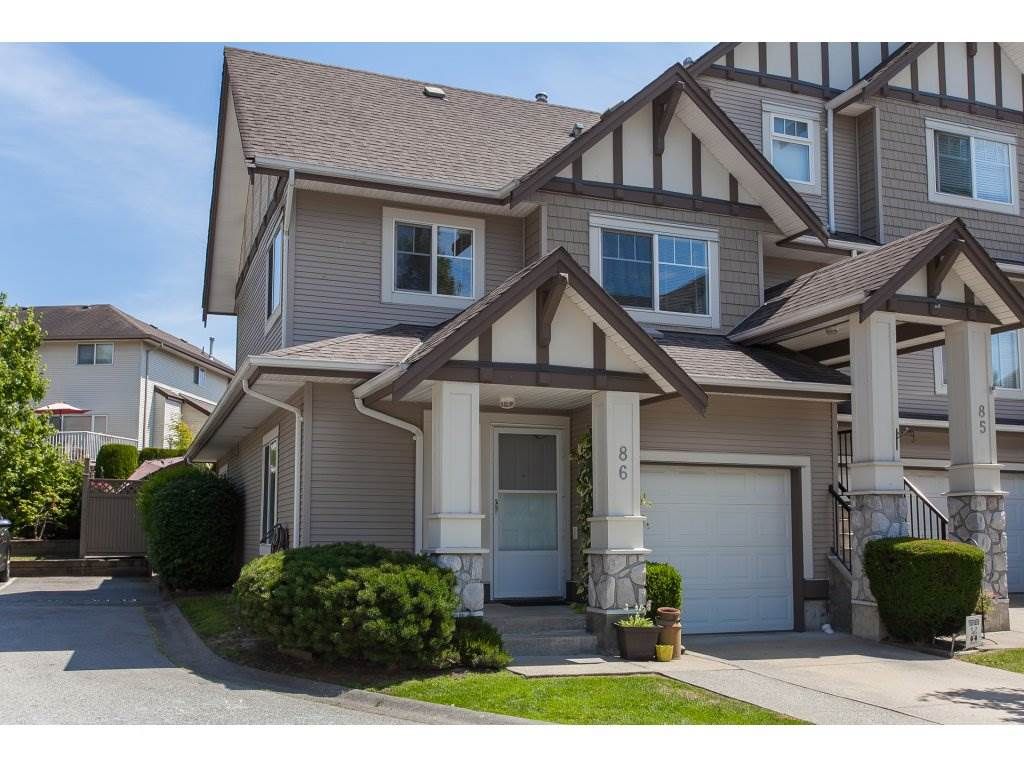 Main Photo: 86 18221 68 Avenue in Surrey: Cloverdale BC Townhouse for sale in "Magnolia" (Cloverdale)  : MLS®# R2189705