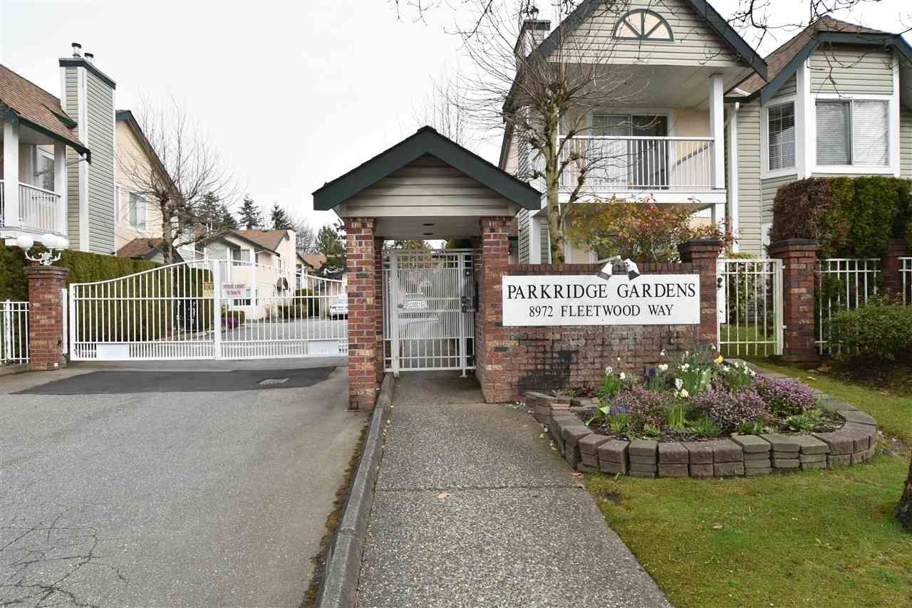 Main Photo: 402 8972 FLEETWOOD Way in Surrey: Fleetwood Tynehead Townhouse for sale in "Parkridge Gardens" : MLS®# R2306698
