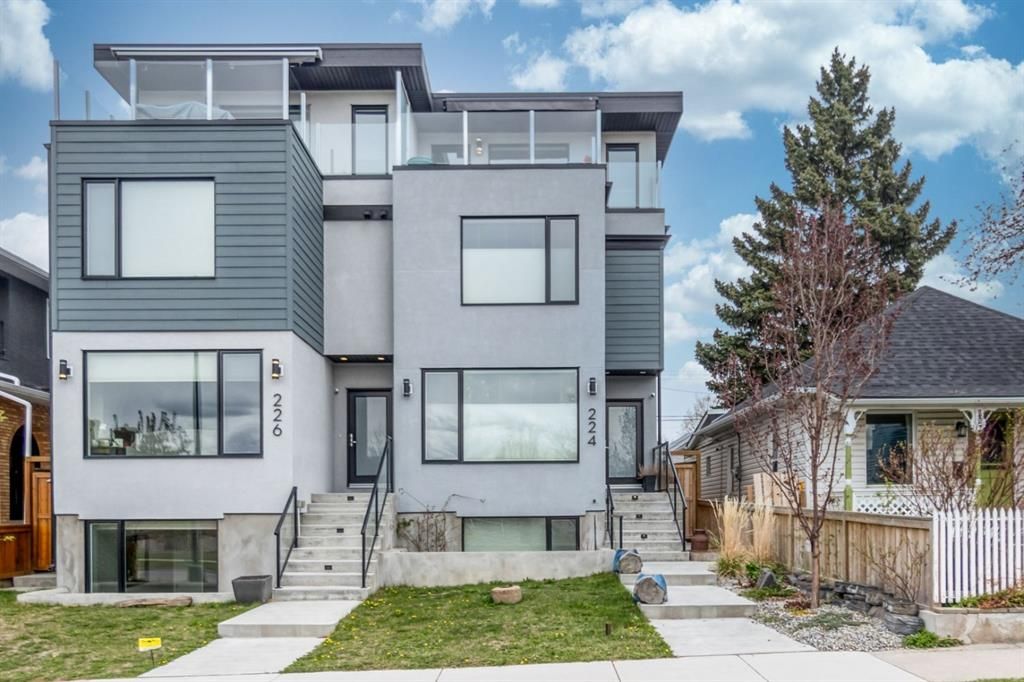 Main Photo: 224 6A Street NE in Calgary: Bridgeland/Riverside Semi Detached (Half Duplex) for sale : MLS®# A2014103