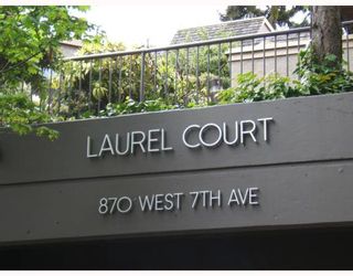 Photo 1: 3 870 W 7TH Avenue in Vancouver: Fairview VW Condo for sale in "LAUREL COURT" (Vancouver West)  : MLS®# V766845