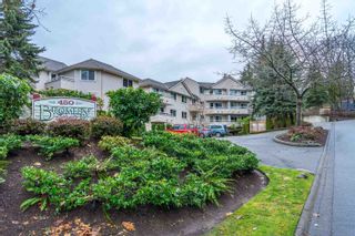 Photo 1: 409 450 BROMLEY Street in Coquitlam: Coquitlam East Condo for sale in "Bromley Manor" : MLS®# R2744468