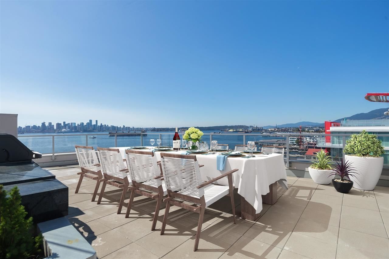 Large sun Terrace with built in BBQ and views to Vancouver