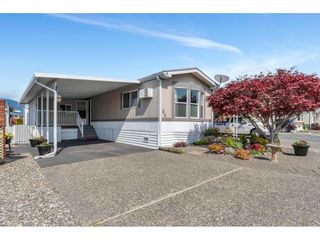 Photo 1: 86 9055 ASHWELL Road in Chilliwack: Chilliwack Proper West Manufactured Home for sale : MLS®# R2715679