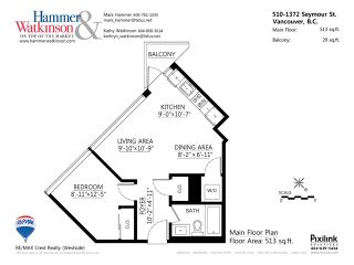 Photo 13: # 510 1372 SEYMOUR ST in Vancouver: Downtown VW Condo for sale in "The Mark" (Vancouver West)  : MLS®# V1038362