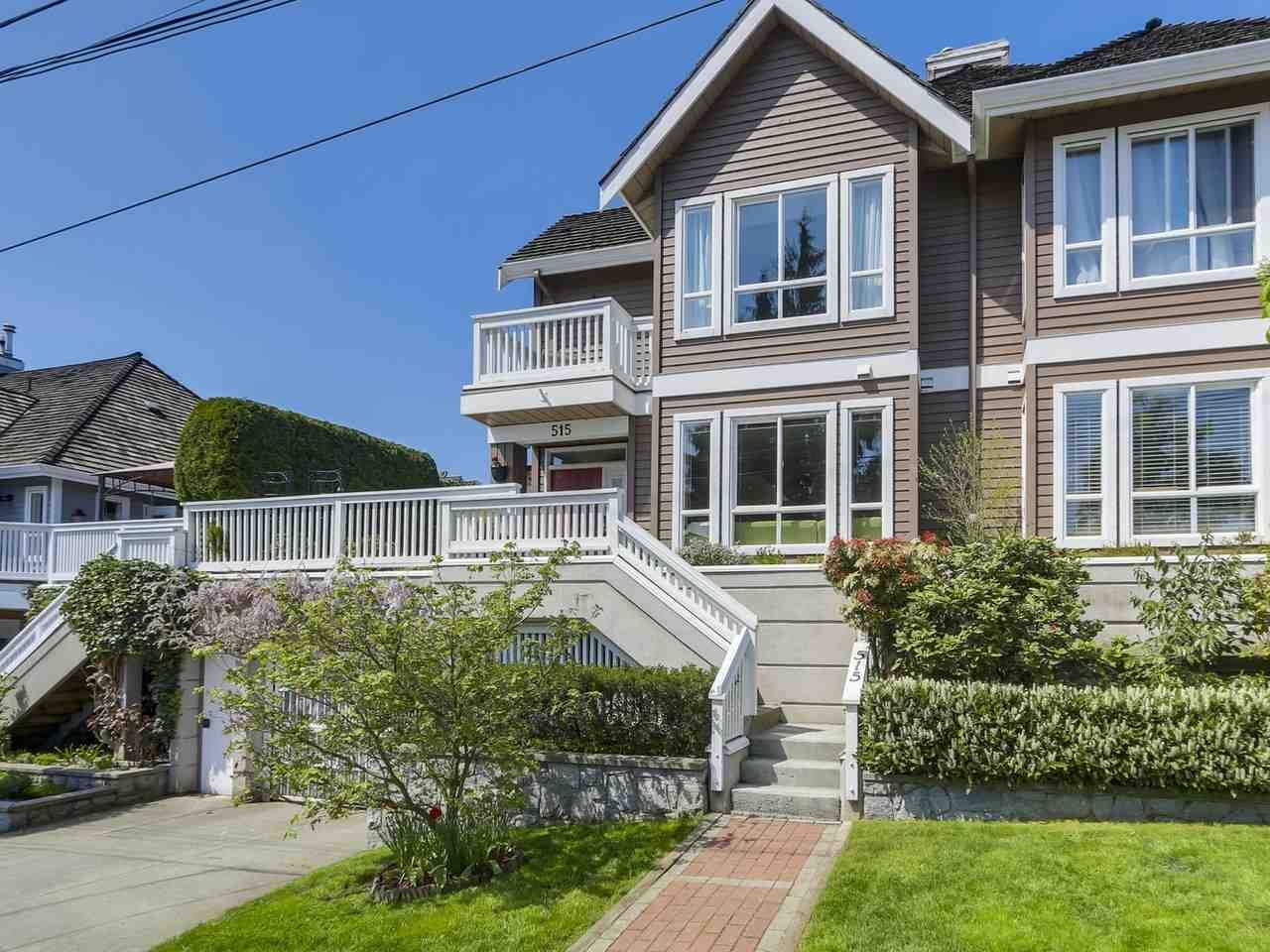 Main Photo: 515 ST. ANDREWS AVENUE in : Lower Lonsdale Townhouse for sale : MLS®# R2265681
