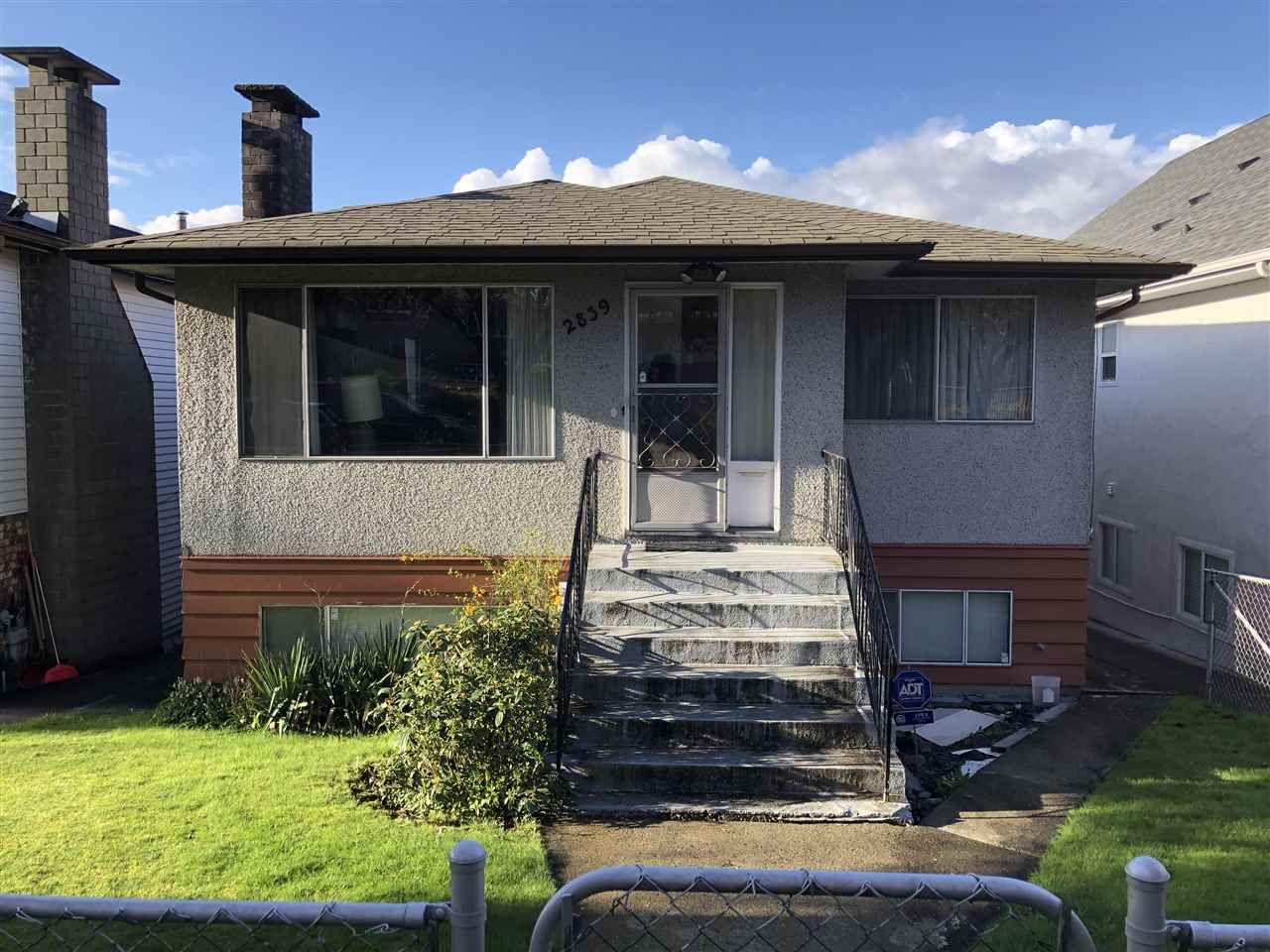 Main Photo: 2839 E 20TH AVENUE in Vancouver: Renfrew Heights House for sale (Vancouver East)  : MLS®# R2366651
