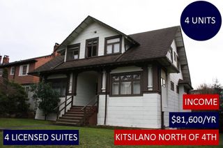 Photo 1: 2526 W 3RD Avenue in Vancouver: Kitsilano House for sale (Vancouver West)  : MLS®# R2236312