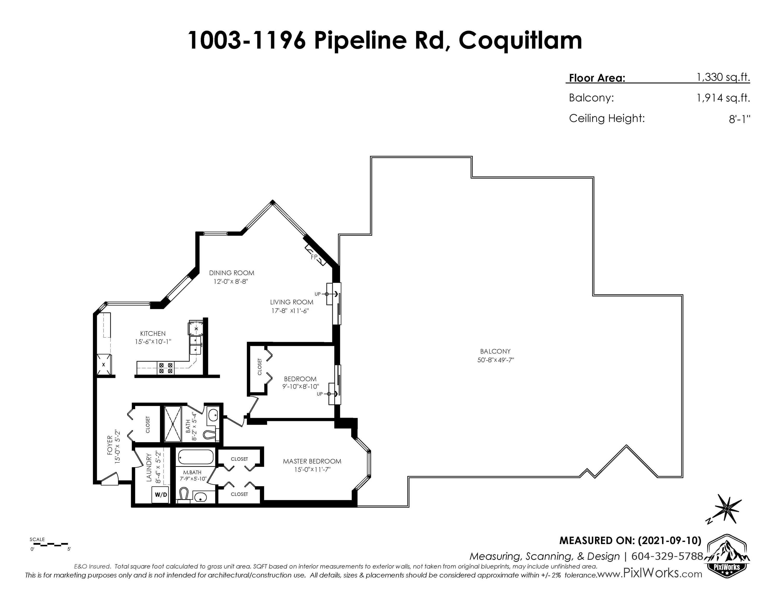 Main Photo: 1003 1196 PIPELINE Road in Coquitlam: North Coquitlam Condo for sale in "THE HUDSON" : MLS®# R2619914