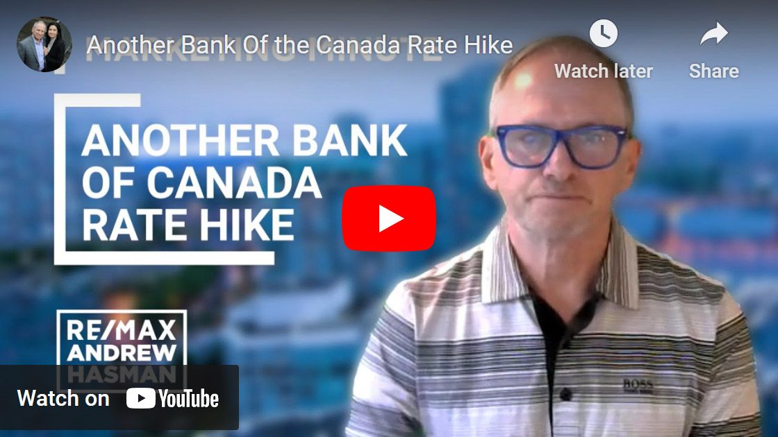 Another Bank Of the Canada Rate Hike