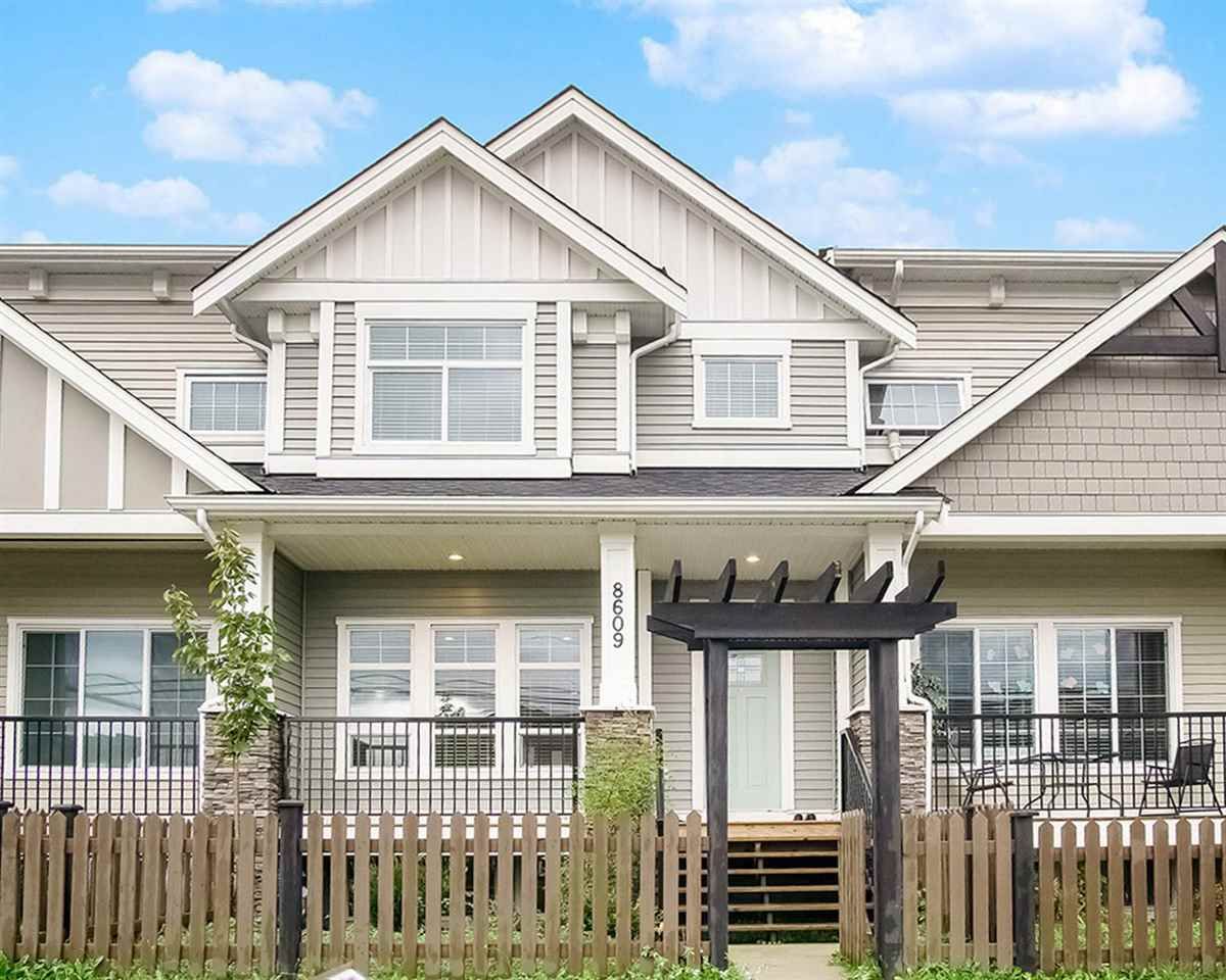 Main Photo: 8609 CEDAR Street in Mission: Mission BC Condo for sale in "Cedar Valley Rowhomes" : MLS®# R2502855