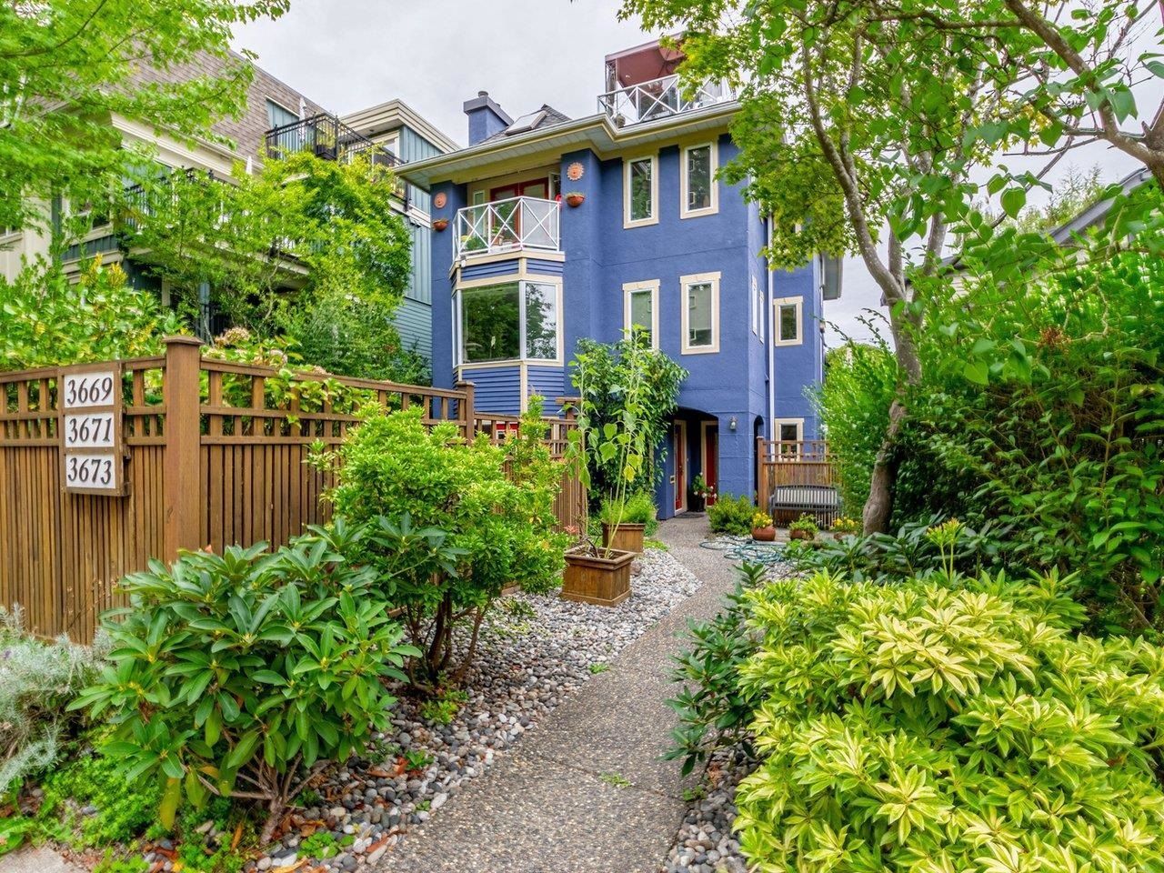 Main Photo: 3669 W 12TH Avenue in Vancouver: Kitsilano Townhouse for sale (Vancouver West)  : MLS®# R2615868