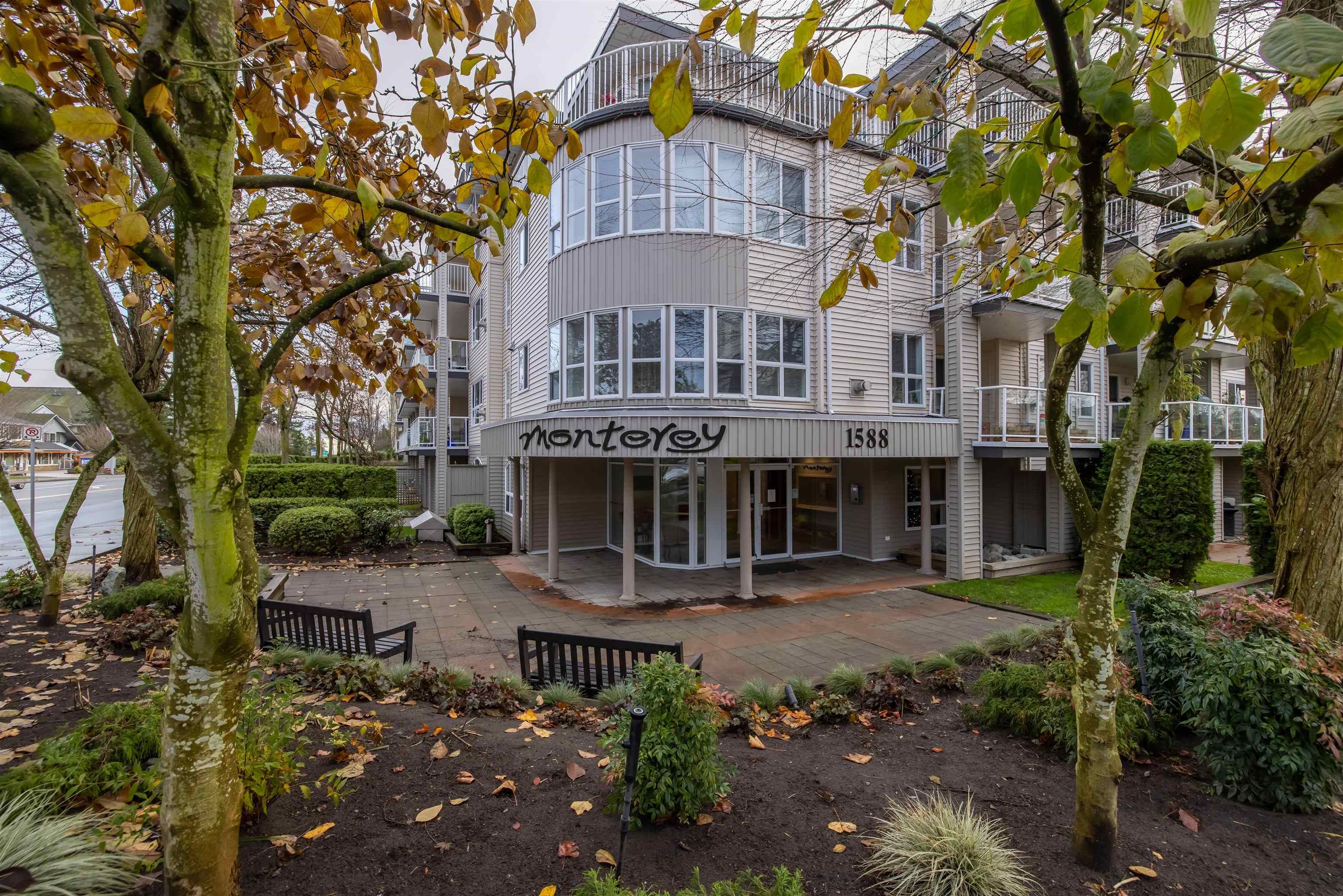Main Photo: 314 1588 BEST Street: White Rock Condo for sale in "THE MONTEREY" (South Surrey White Rock)  : MLS®# R2616153