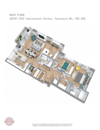 Photo 2: 2707 1351 CONTINENTAL Street in Vancouver: Downtown VW Condo for sale (Vancouver West)  : MLS®# R2770613