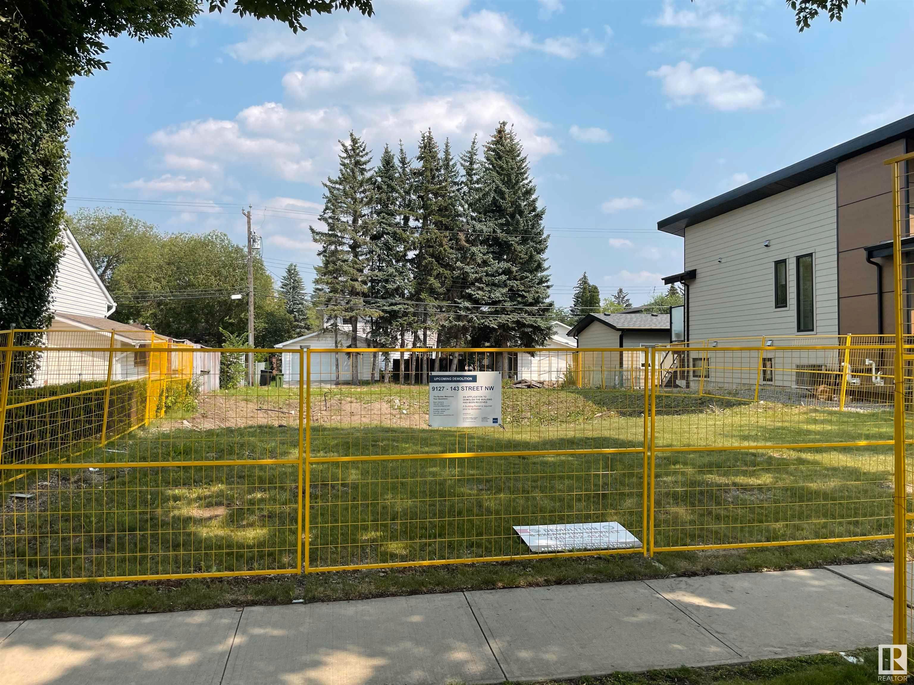 Main Photo: 9127 & 9129 143 Street in Edmonton: Zone 10 Vacant Lot/Land for sale : MLS®# E4369703