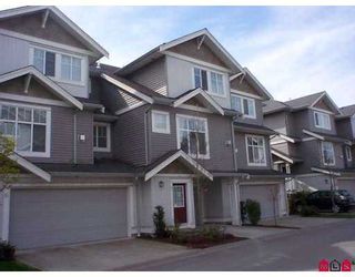 Photo 1: 7 16760 61ST Avenue in Surrey: Cloverdale BC Townhouse for sale in "Harvest Landing" (Cloverdale)  : MLS®# F2708278