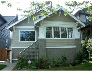 Photo 1: 946 W 20TH AV in Vancouver: Cambie House for sale (Vancouver West)  : MLS®# V555152