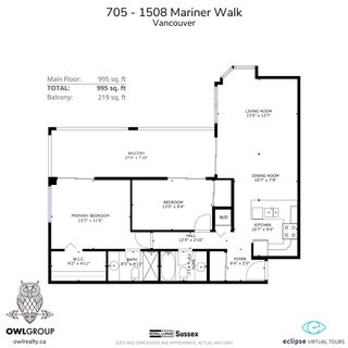 Photo 40: 705 1508 MARINER Walk in Vancouver: False Creek Condo for sale in "Mariner Point" (Vancouver West)  : MLS®# R2741237